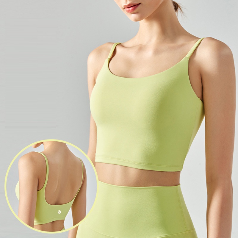 Lululemon    Áo Ngực Thể Thao yoga Dây Mỏng Khoét Lưng Gợi Cảm Chống Sốc DSB316