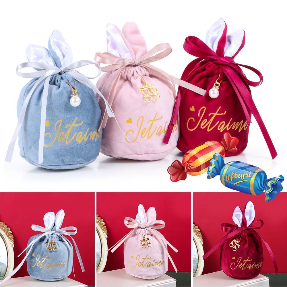 CHOOKEY Túi Đựng Kẹo Hình Thỏ Phục Sinh