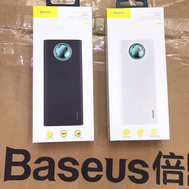 Pin baseus 20.000 qc 3.0 hàng chính hãng baseus