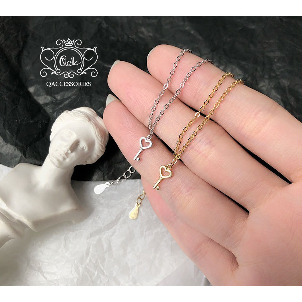 Vòng tay bạc 925 mặt đá nhỏ tám chấu lắc nữ tối giản S925 MINIMAL QA SILVER Bracelet BR221001