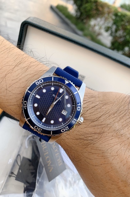 Đồng hồ thể thao nam Bulova 98B341 Sport dây silicone-chống nước 10ATM-size 43mm chính hãng | BigBuy360 - bigbuy360.vn