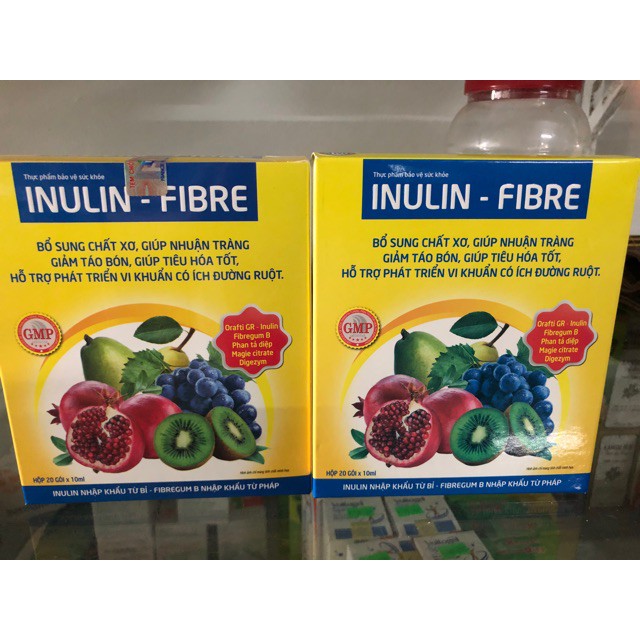 Chất xơ Inulin - Fibre, nhuận tràng chống táo bón