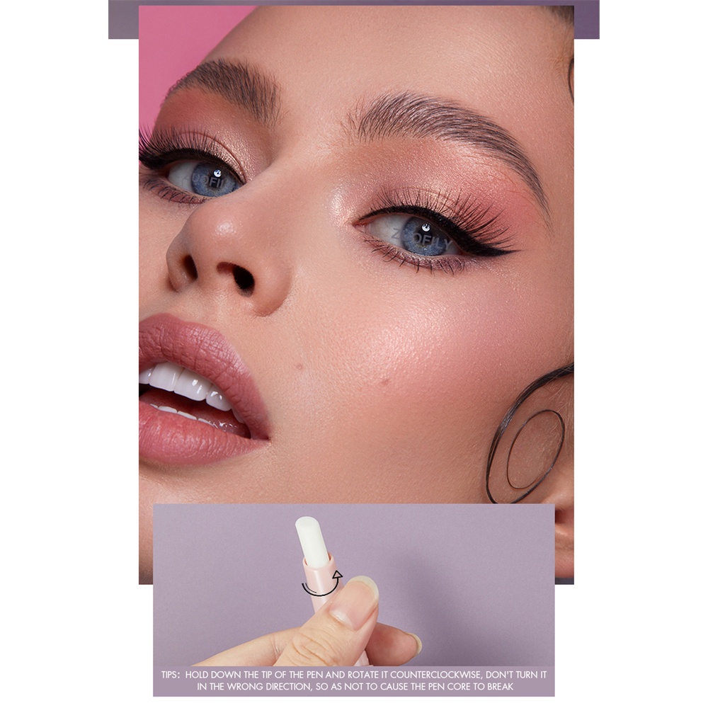 1 Bút Kẻ Lông Mày Dạng Gel Hai Đầu Chống Thấm Nước Lâu Trôi