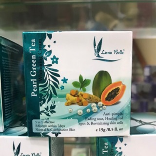 Kem Ngọc Trai Trà Xanh Trắng Da Luna Belle