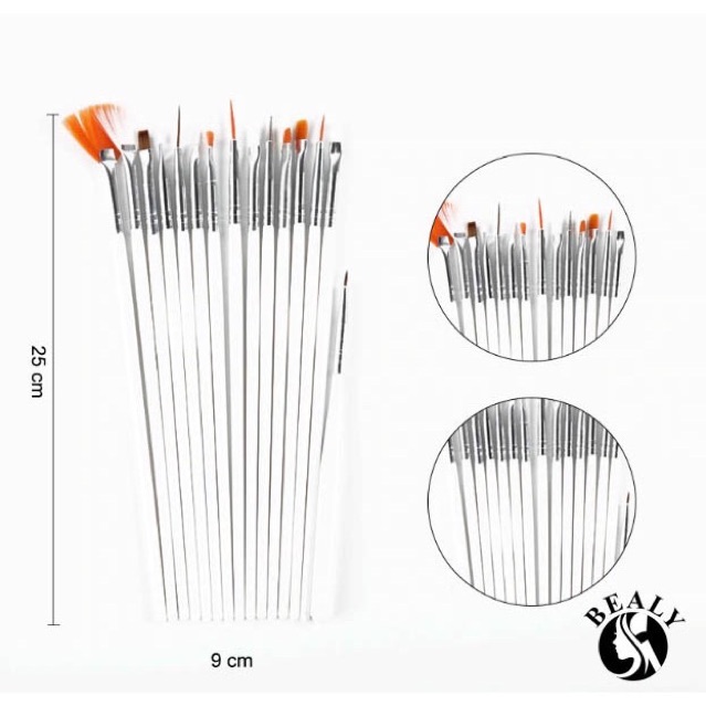Set 15 Cây Cọ Vẽ Móng