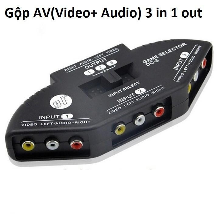 Bộ chia AV 3 vào 1 ra