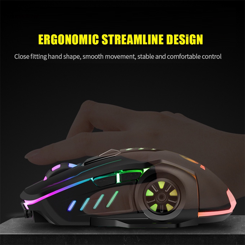 Chuột Chơi Game Hw V7 3600dpi 6 Nút Bấm Có Đèn LED Nhiều Màu