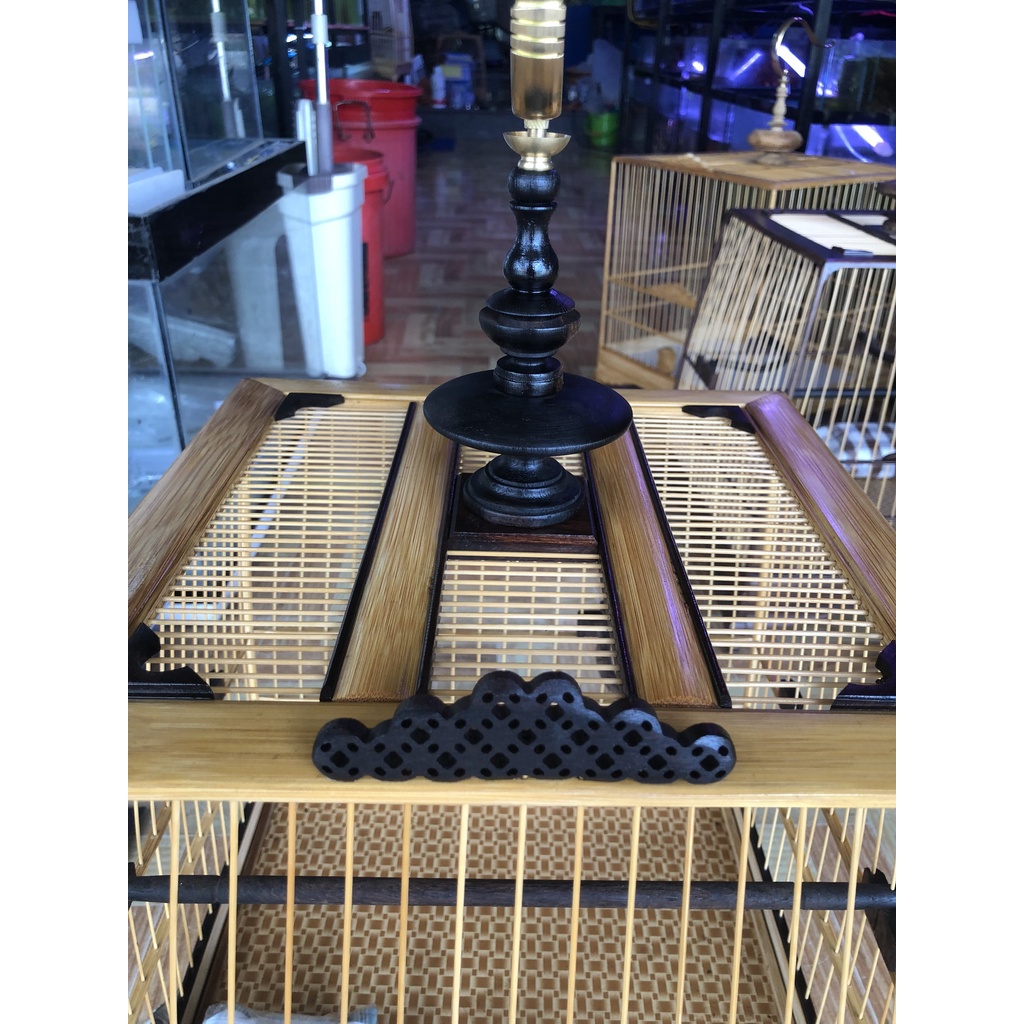 Lồng Vuông Thái Tre Pha Gỗ
