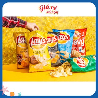 Bánh snack khoai tây Lay's gói 3x g đủ vị. Chú ý, số lượng tôi đa 40 gói trên tổng đơn hàng.