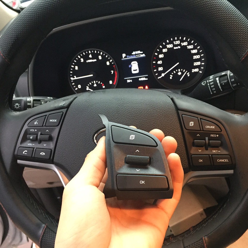 Bộ kiểm soát hành trình Cruise control Tucson 2016-2021 Hàng chính hãng mobis bảo hành 2 năm . Có sơ đồ lắp đặt