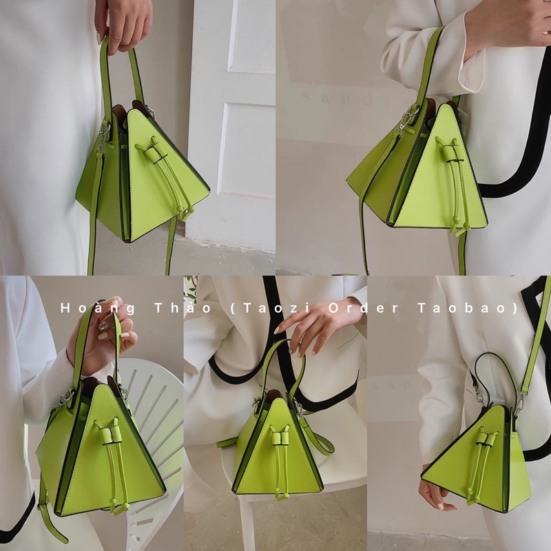 Túi xách bánh ú tam giác đeo chéo quai xách đủ màu hot 2022