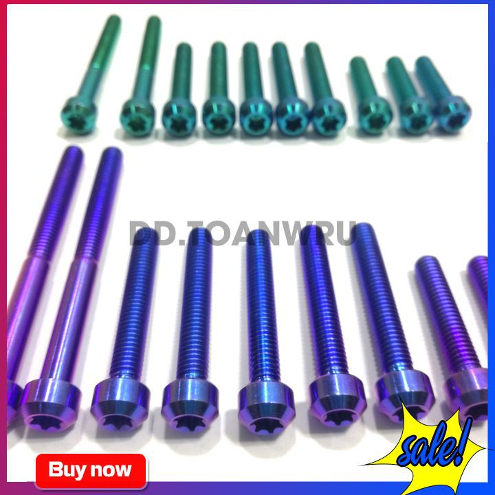 Full Bộ Ốc Gắn Lốc Máy cho xe Vario - Siêu xịn