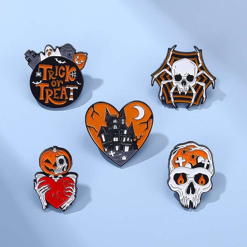 Ghim cài áo QIHE JEWELRY chủ đề Halloween độc đáo thời trang