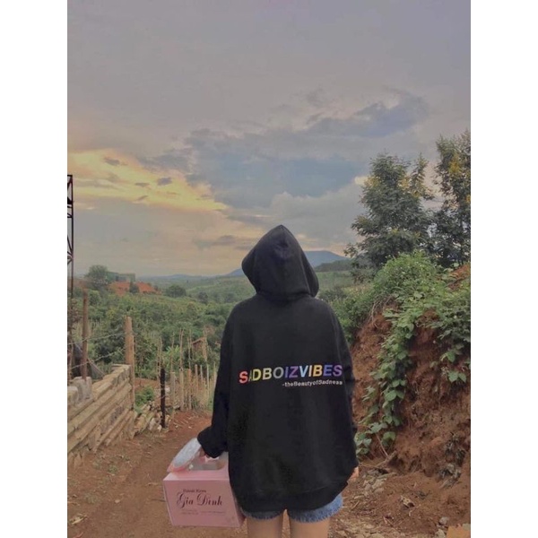 Áo khoác Sad boiz Sadboiz vibes Hoodie Zipper Khoác dây kéo sad boiz 12 màu full tag | BigBuy360 - bigbuy360.vn