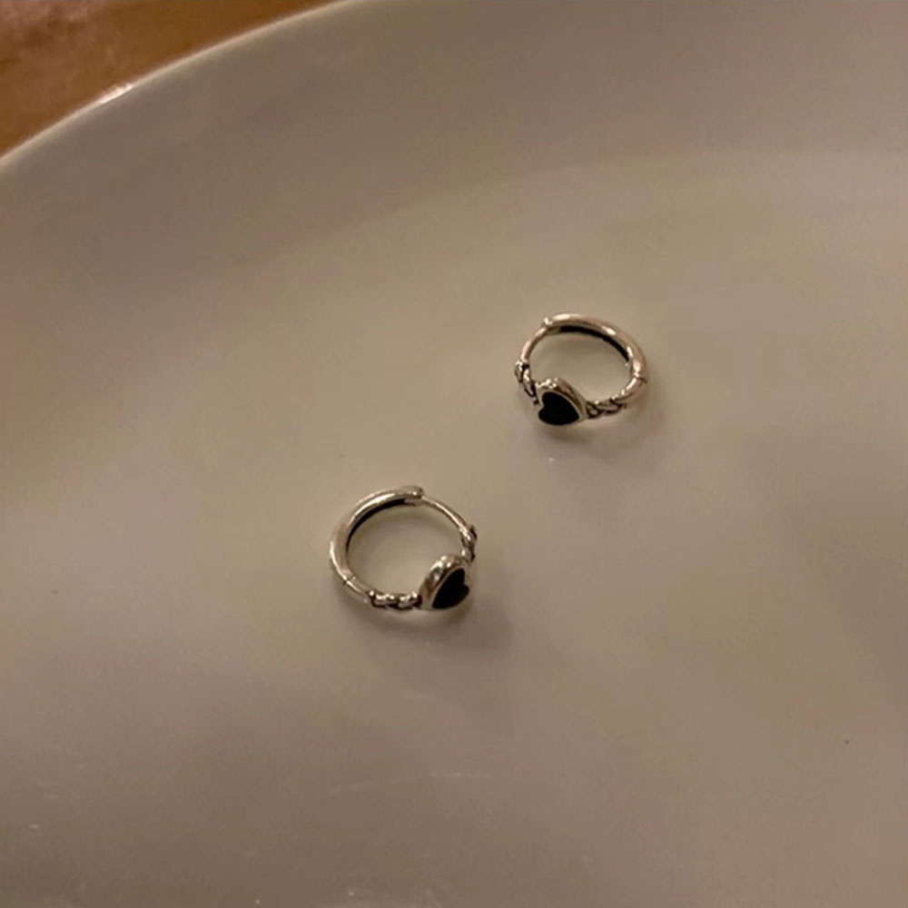 1 Đôi Bông Tai Hình Trái Tim Thời Trang Cho Nữ