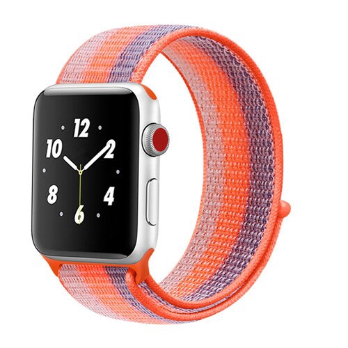 For Apple Watch Strap 6 SE 5 4 3 iwatch Strap 42mm 38mm 44mm / 40mm Correa Pulseira Nylon Sport Loop Wristband Strap