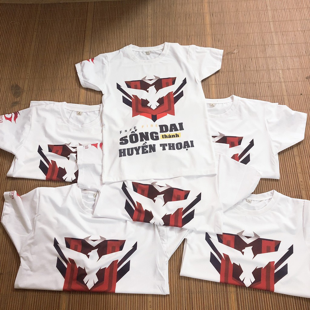 [Đủ Size]Áo Thun Free Fire Màu Trắng Cực Đẹp Vải Cotton - LOGO Rank Huyền Thoại | BigBuy360 - bigbuy360.vn