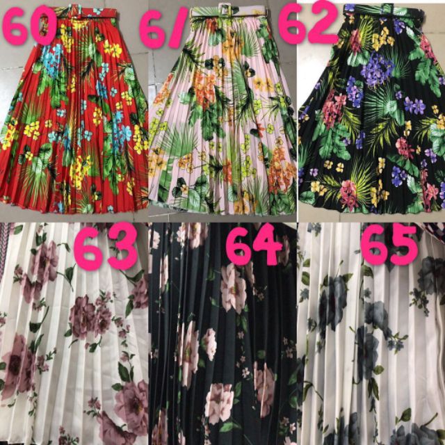 Chân váy dáng dài xòe hoa ly đẹp | BigBuy360 - bigbuy360.vn