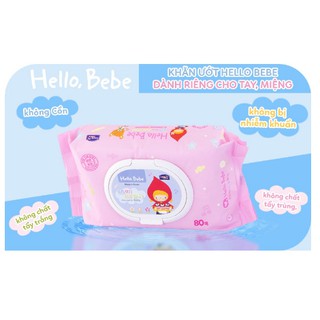 Khăn giấy ướt Lock&Lock Hello Bebe 20/80 tờ