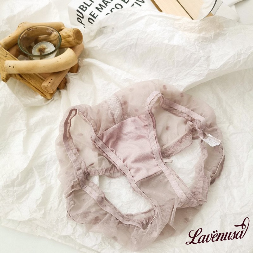 Quần lót nữ ren xuyên thấu cao cấp gợi cảm quyến rũ mềm mại LAVENUSA QL83