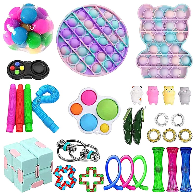 Đồ Chơi Bóp Giảm Căng Thẳng Hình Hạt Đậu Mini Cho Trẻ Tự Kỷ 2 Lựa Chọn