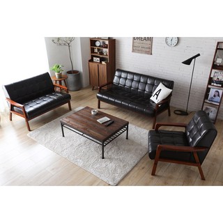 Sofa Cổ Điển BNS 8039D-3P Da Đen