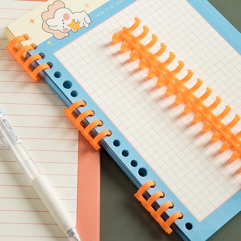 Binder thanh còng nhựa 30 Lỗ 16mm cao cấp để 130trang sổ planner Echopvpp