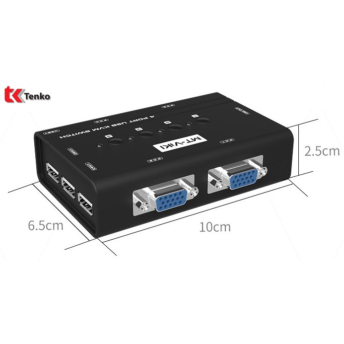 Bộ Switch KVM VGA 4 Cổng USB MT ViKI MT-460KL