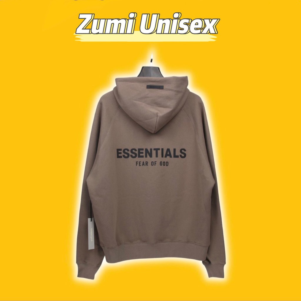 Áo Hoodie Essentials phiên bản 2021 chữ in nổi cao su sau lưng chất nỉ cotton dày dặn | BigBuy360 - bigbuy360.vn