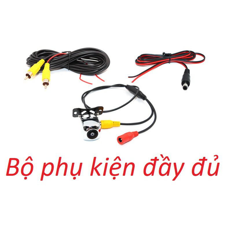 Camera lùi MẮT LỒI góc rộng HD 720p mạ bạc inox MỌI LOẠI MÀN AHD CCD chân cánh bướm