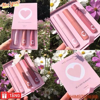 Son trái tim 3c x slim lip gloss kit