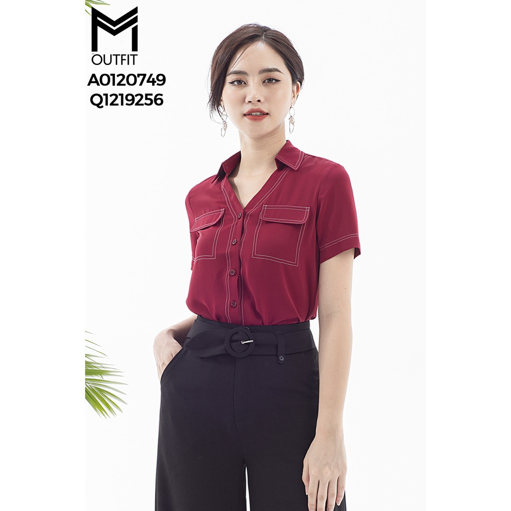 [Mã FAMALLT5 giảm 15% đơn 150k] Quần dáng suông MMOutfit Q1219256 | BigBuy360 - bigbuy360.vn
