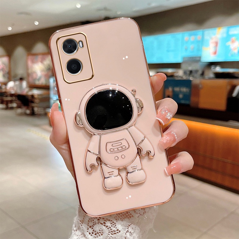 Stand Phone Case Oppo A15 A15s F1s F11 Pro A83 A16 Realme GT neo Realme GT NEO 2 Realme GT 2 Camera Protect Astronaut Soft Cover Phone Holder