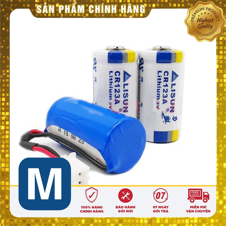 Cặp Pin CR123A 3V 1500mA Lithium, Pin 3V Cho Máy Ảnh Đèn Pin Mạch PLC (Không Sạc)