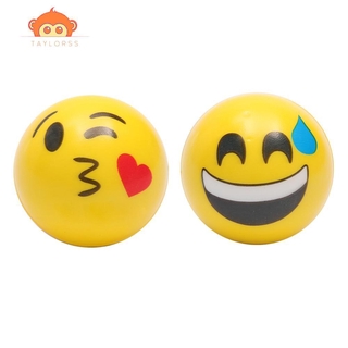 ❤Taylor❤Kids Face Expression Squeeze Ball PU Hand Wrist Exercise Stress Relief Toys