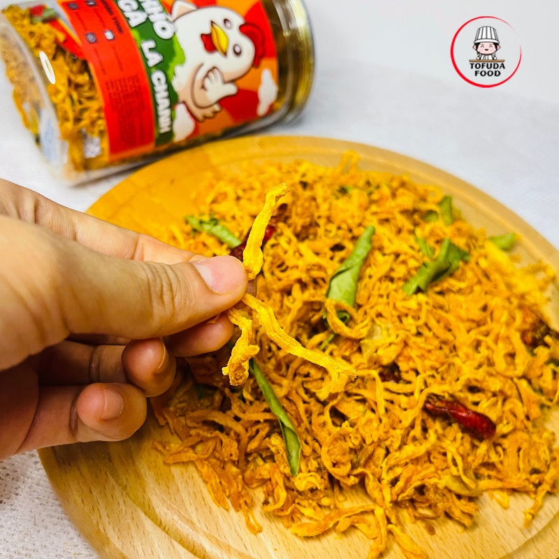 Khô gà lá chanh 200g xé cay gà khô lá chanh thơm ngon rẻ  TOFUDA KG200 | BigBuy360 - bigbuy360.vn