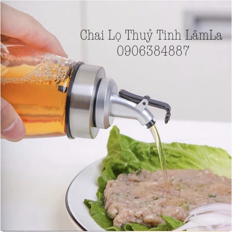 Bình Thuỷ Tinh Rót Dầu Cao Cấp 160ml | Rót Dầu Ăn , Nứơc Mắm , Gia Vị | BigBuy360 - bigbuy360.vn