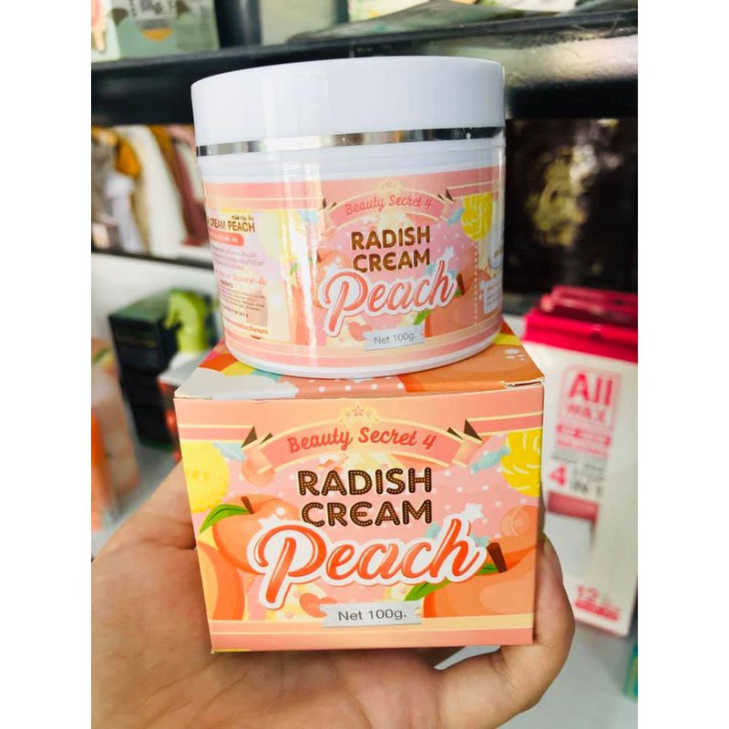 KEM DƯỠNG TRẮNG DA TOÀN THÂN MỜ THÂM RẠN DA RADISH CREAM PEACH BEAUTY SECRET 100G CHÍNH HÃNG - 9065