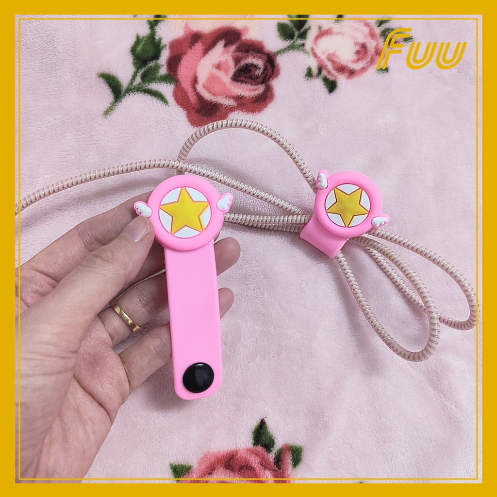 Miếng cuốn cáp sạc, tai nghe Sakura Thủ Lĩnh Thẻ Bài, Thủy Thủ Mặt Trăng  mẫu 1