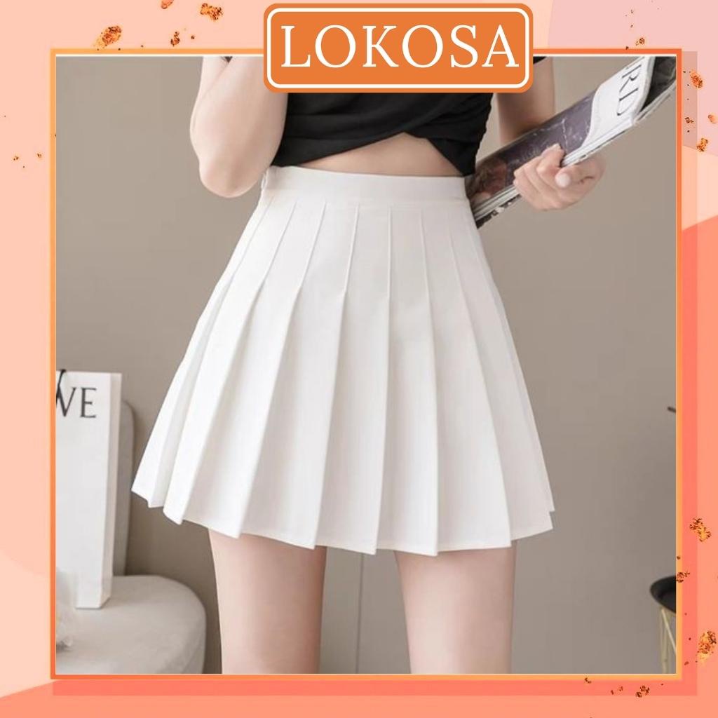 Chân Váy Xếp Ly Ngắn LOKOSA Váy Tennis công sở cá tính kiểu xòe dáng xòe thời trang nữ hàng cao cấp CV003