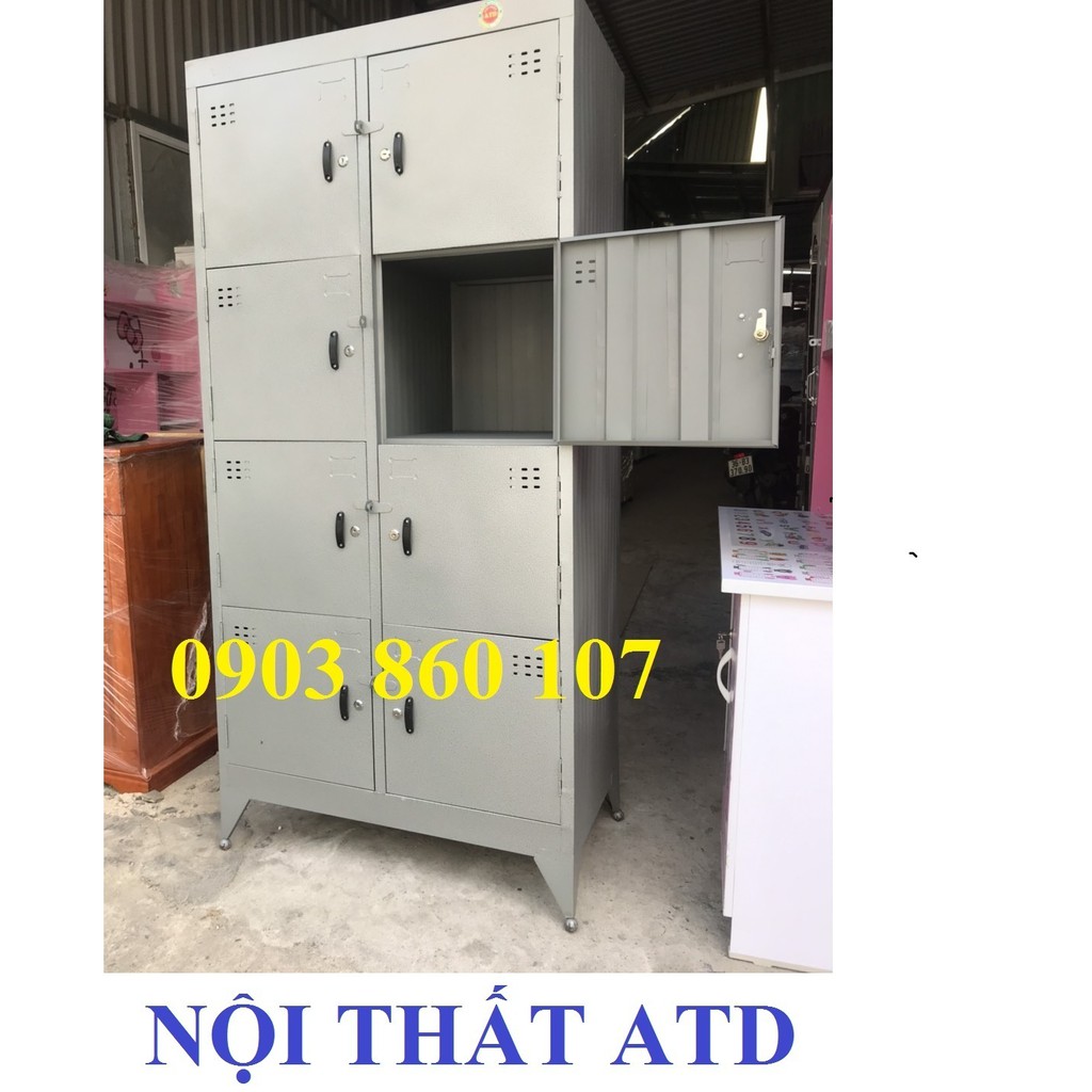 Tủ hồ sơ đựng đồ cá nhân- tủ locker sắt dày dặn 8 , 10 cửa cho văn phòng giá rẻ tận xưởng-chất lượng