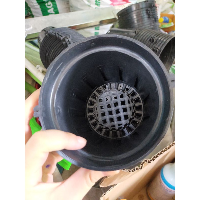 Chậu trồng lan đen F12