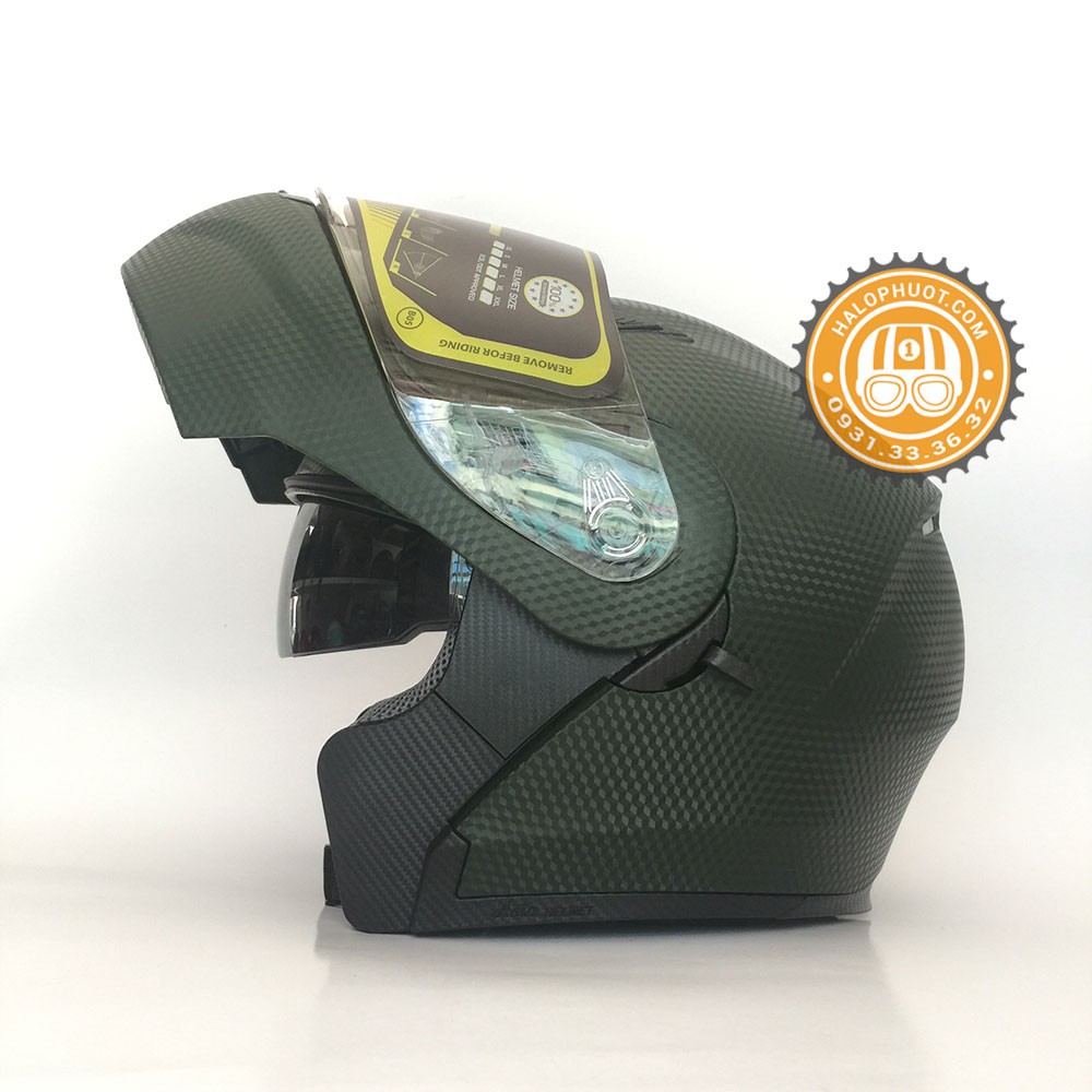Nón bảo hiểm Fullface Lật hàm 2 kính Royal M179