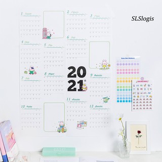 Lịch Dán Tường Lên Kế Hoạch Năm Mới 2021