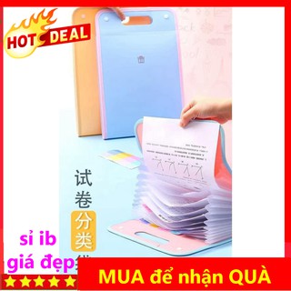 [SỈ IB] file lưu hồ sơ tài liệu 13 ngăn, túi đựng giấy tờ nhiều ngăn khổ a4 chống thấm nước
