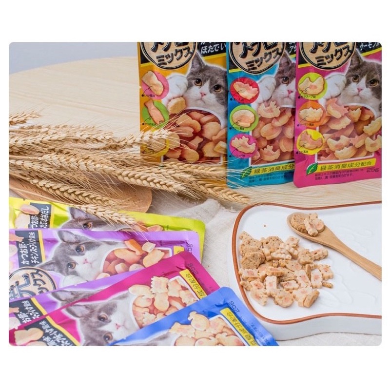 Bánh thưởng cho mèo Ciao Inaba thơm ngon đủ vị túi 30g - Bivido