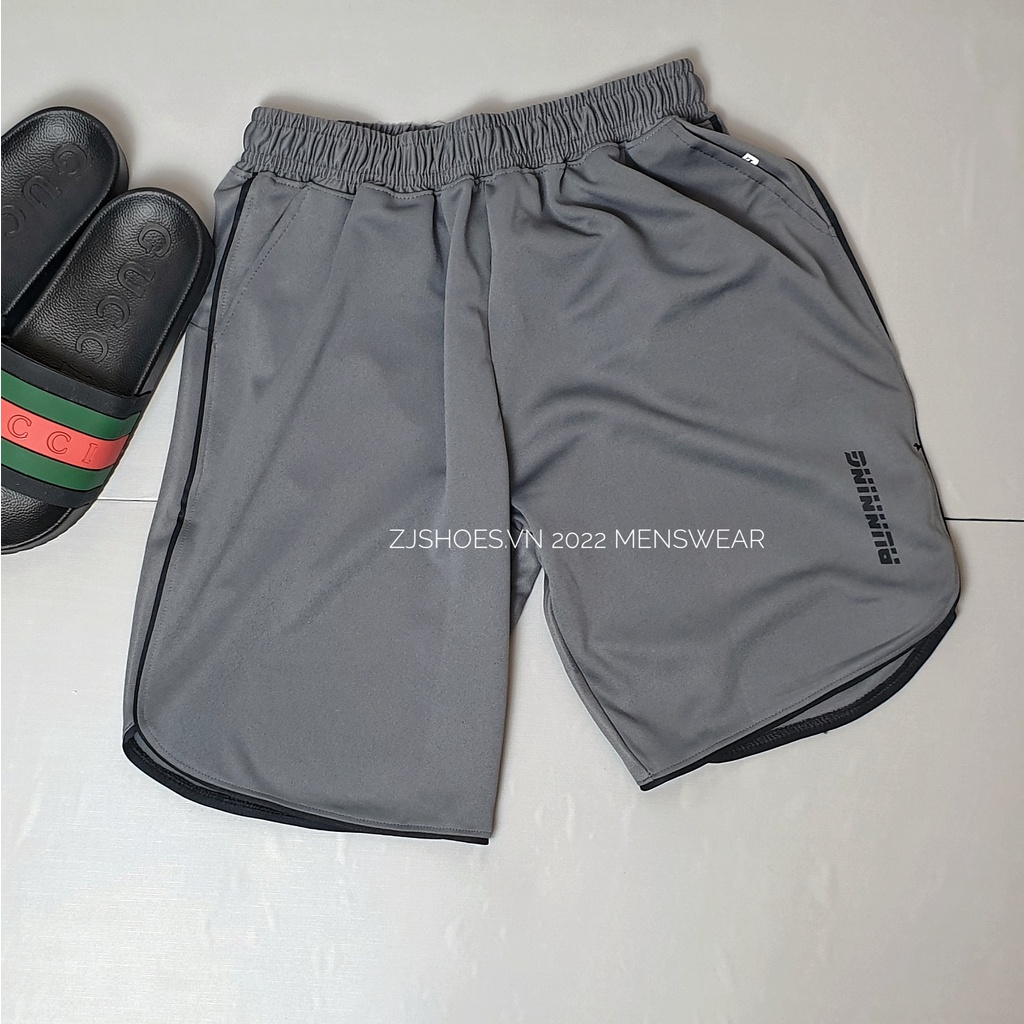 Quần đùi nam RUNNING thun lỗ thoáng khí - quần short thể thao giá sỉ