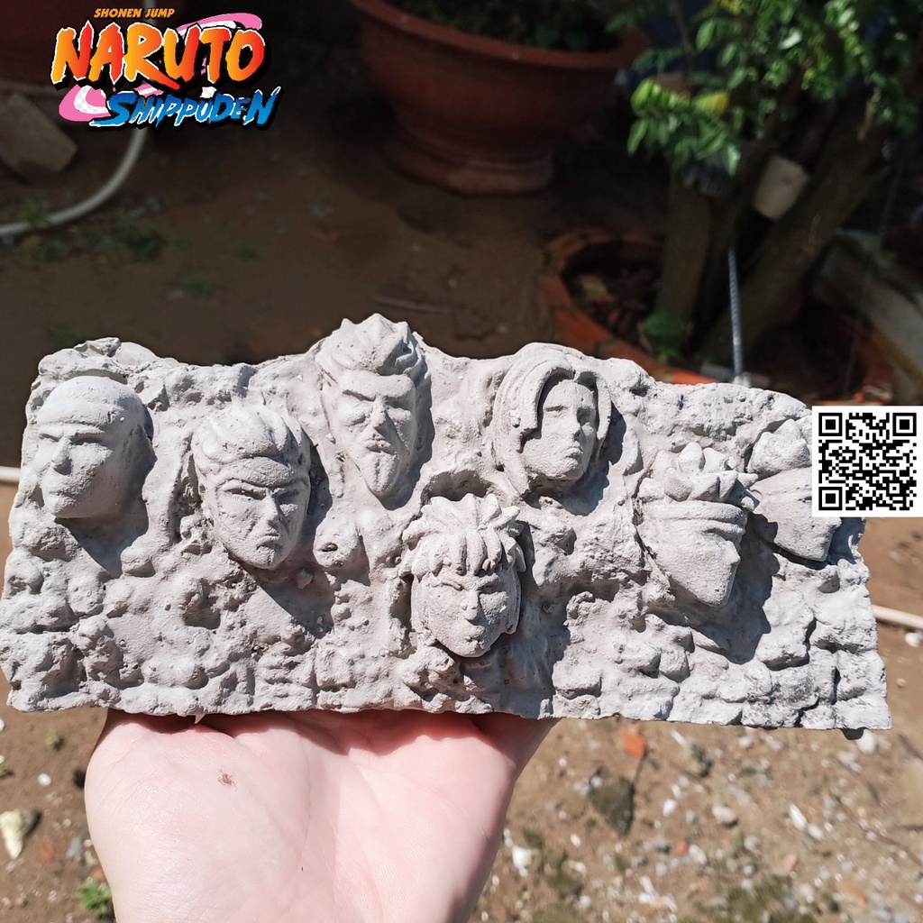 1604 Mô hình Naruto vách đá Hokage làng lá Đệ nhất Senju Hashirama Đệ nhị Senju Tobirama Đệ tam Sarutobi Hiruzen Đệ tứ N