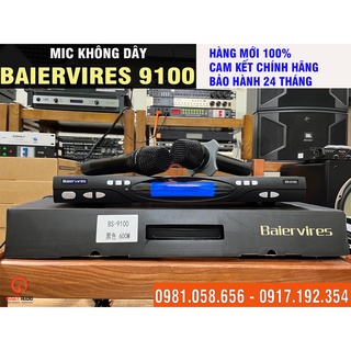 Mic không dây baiervires bs-9100 chính hãng - hàng mới 100%