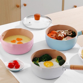 Chảo đá màu chống dính bếp từ sâu lòng vân đá 18cm dùng cho mọi loại bếp - Chảo chống dính cao cấp bếp từ bếp điện